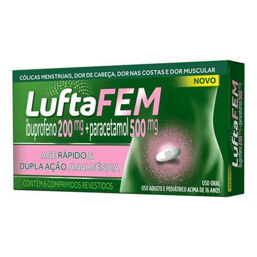 Luftafem Analgésico 6 Comprimidos