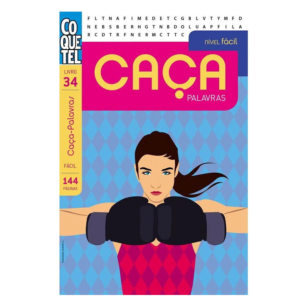 Kit Com 03 Caça Palavras Livro Fácil Coquetel