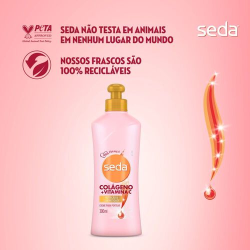 Creme de Pentear Seda by Niina Secrets Colágeno + Vitamina C 300ml