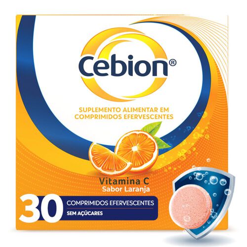 Cebion 1g Vitamina C com 30 Comprimidos Efervescentes