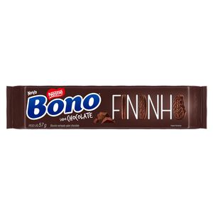 Biscoito Nestlé Bono Recheado Fininho Chocolate 57g