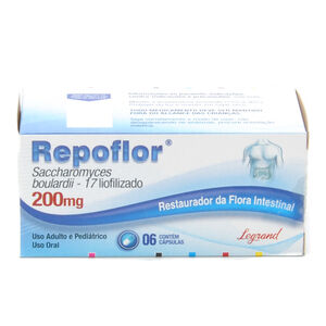 Repoflor 200mg frasco com 6 Cápsulas