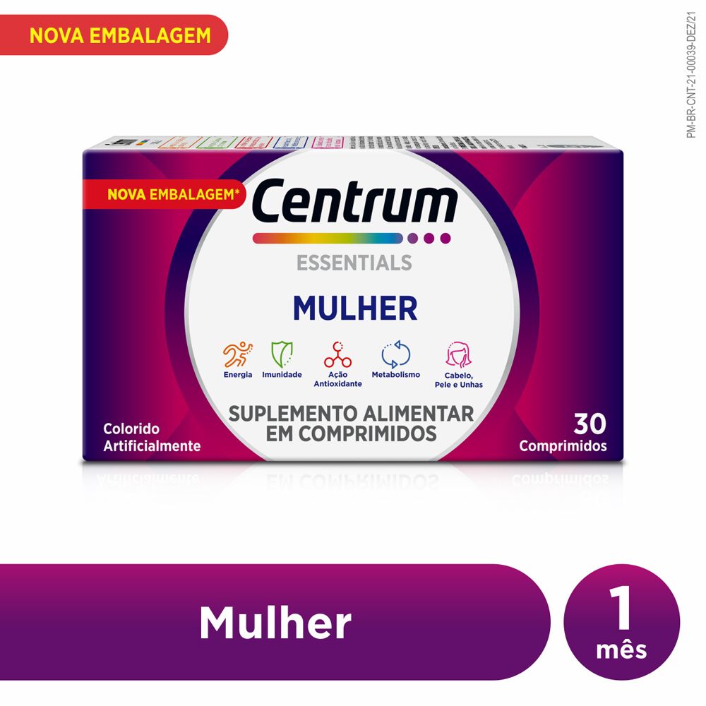 Centrum Essentials Mulher 30 Comprimidos Revestidos_2