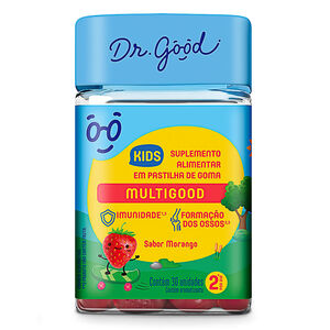 Multigood Dr. Good Kids Sabor Morango 30 Gomas