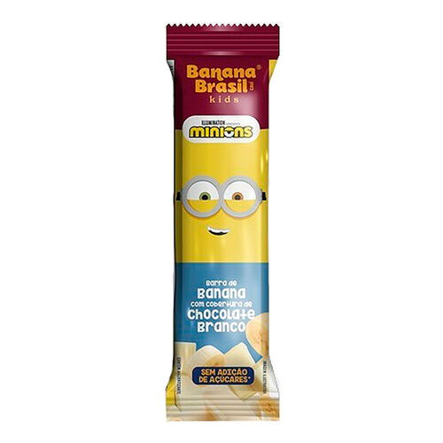 Barra de Fruta Banana Brasil Kids Banana e Chocolate Branco Frente