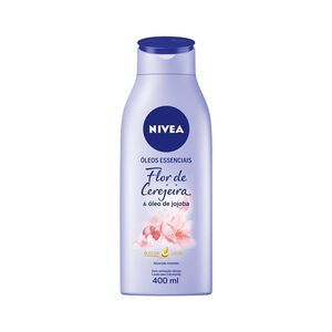 Loção Hidratante Nivea Óleos Essenciais Flor de Cerejeira & Óleo de Jojoba 400ml