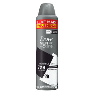 Desodorante Dove Men+Care Invisible Dry Aerossol Antitranspirante 250ml Leve Mais Por Menos