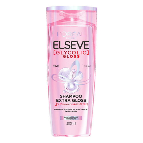 Shampoo Elseve Glycolic Gloss L'oréal 200ml Frasco