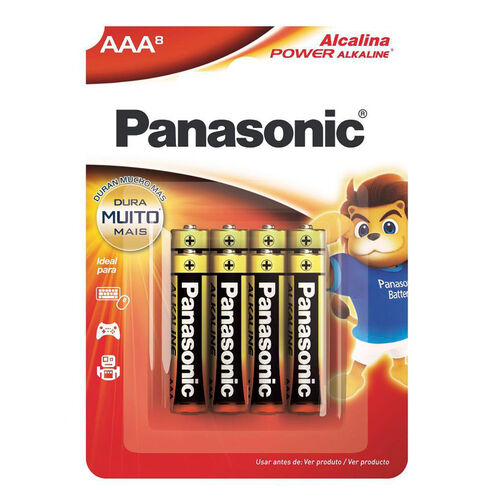 Pilha Panasonic Alcalina AAA Power Alkaline Pack