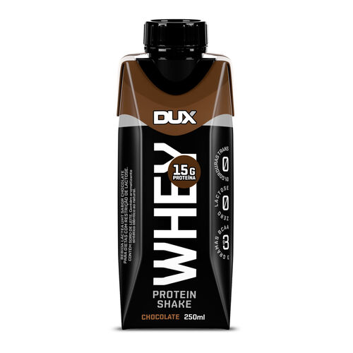Bebida Láctea UHT Whey Protein Shake Dux Chocolate 250ml Pack