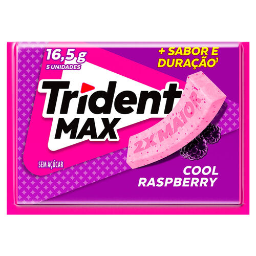 Chiclete Trident Max Cool Raspberry 16,5g