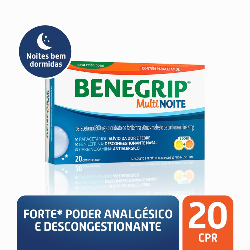 Benegrip Multi Noite com 20 Comprimidos_2