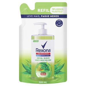 Sabonete Líquido para Mãos Rexona Erva Doce Refil com 500ml