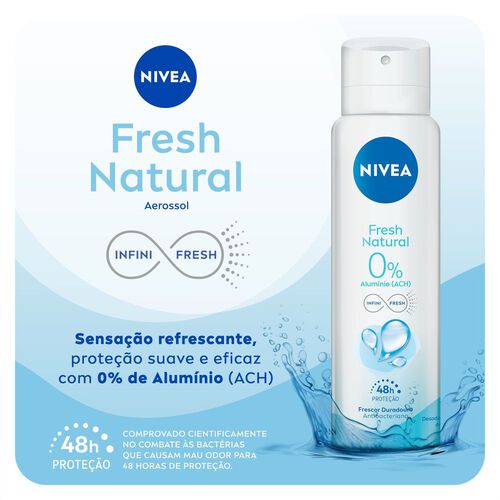 NIVEA Desodorante Aerossol Fresh Natural