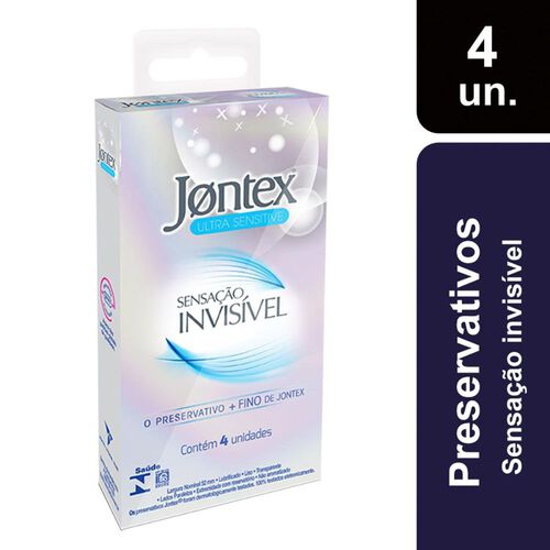 Preservativo Jontex Sensação Invisível 4 Unidades Marca JONTEX_2