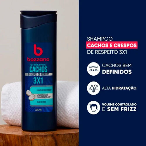 Shampoo Bozzano Cachos e Crespos 3 x 1 Óleo de Coco 325ml-2