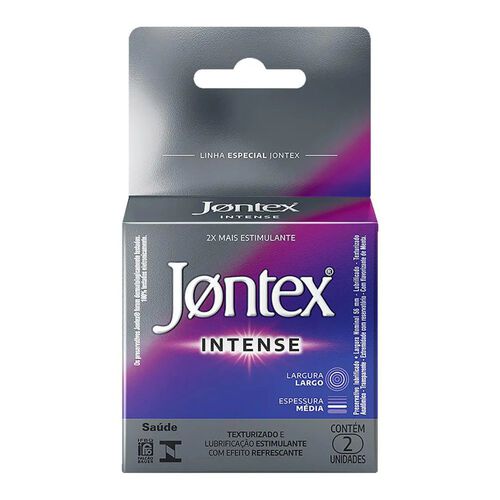 Preservativo Lubrificante Jontex Intense
