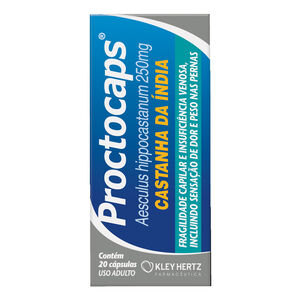 Proctocaps 250mg com 20 Cápsulas