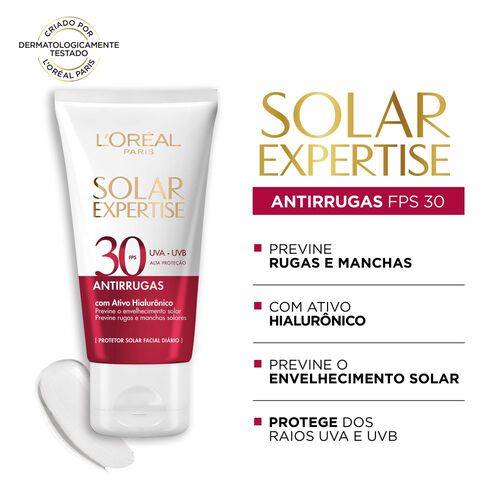 Protetor Solar Facial L'Oréal Paris Solar Expertise Antirrugas FPS 30 40g_3