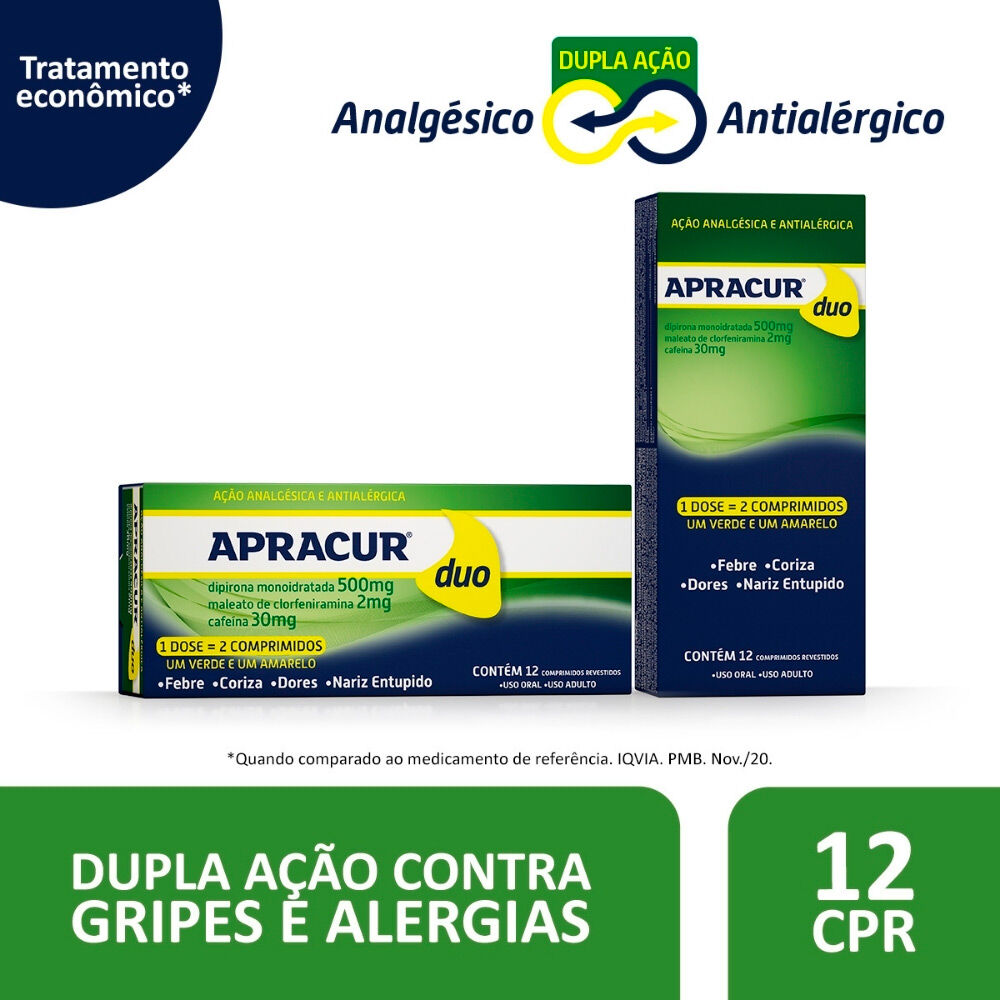 Apracur Duo com 12 Comprimidos Revestidos_2