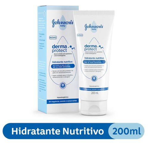 Creme Hidratante Nutritivo Derma Protect Johnson's Baby 200ml