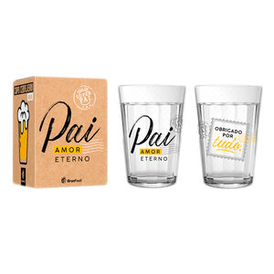 Copo Americano BrasFoot Cervejeiro Pai Amor Eterno 190ml