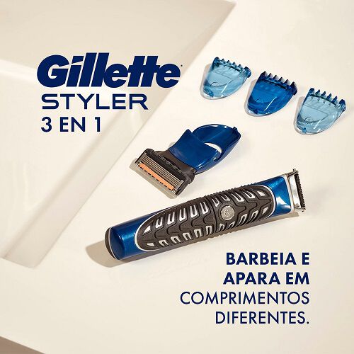 Barbeador Elétrico Gillette Styler 3 em 1