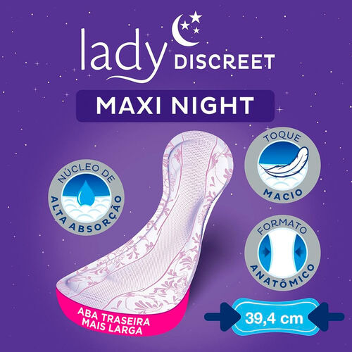 Absorvente Tena Lady Discreet Maxi Night 4