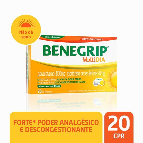 Benegrip Multi Dia com 20 Comprimidos_2