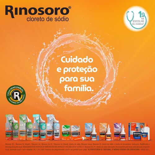 Rinosoro Sic Infantil 0,9% Solução Nasal Spray 50ml