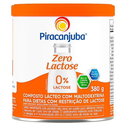 Composto Lacteo Piracanjuba Zero Lactose 380G