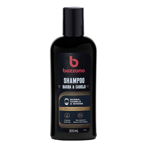 Shampoo para Barba, Cabelo e Bigode Bozzano 200ml