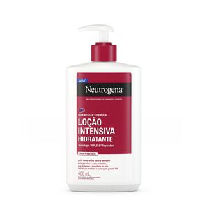 Loção Hidratante Corporal Intensivo Neutrogena Norwegian Pele Seca e Extra Seca e Sensível sem Perfume 400ml