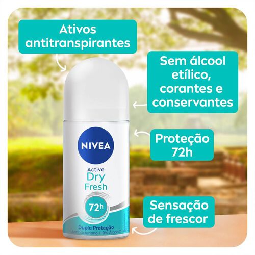 NIVEA Desodorante Antitranspirante Roll On Dry Fresh 50ml 3