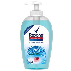 Sabonete Líquido Para as Mãos Rexona Limpeza Profunda Elimina 99% das Bactérias 250ml