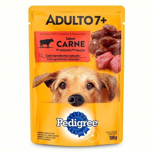 Ração Úmida para Cachorro Pedigree Adulto 7+ Carne ao Molho Sachê