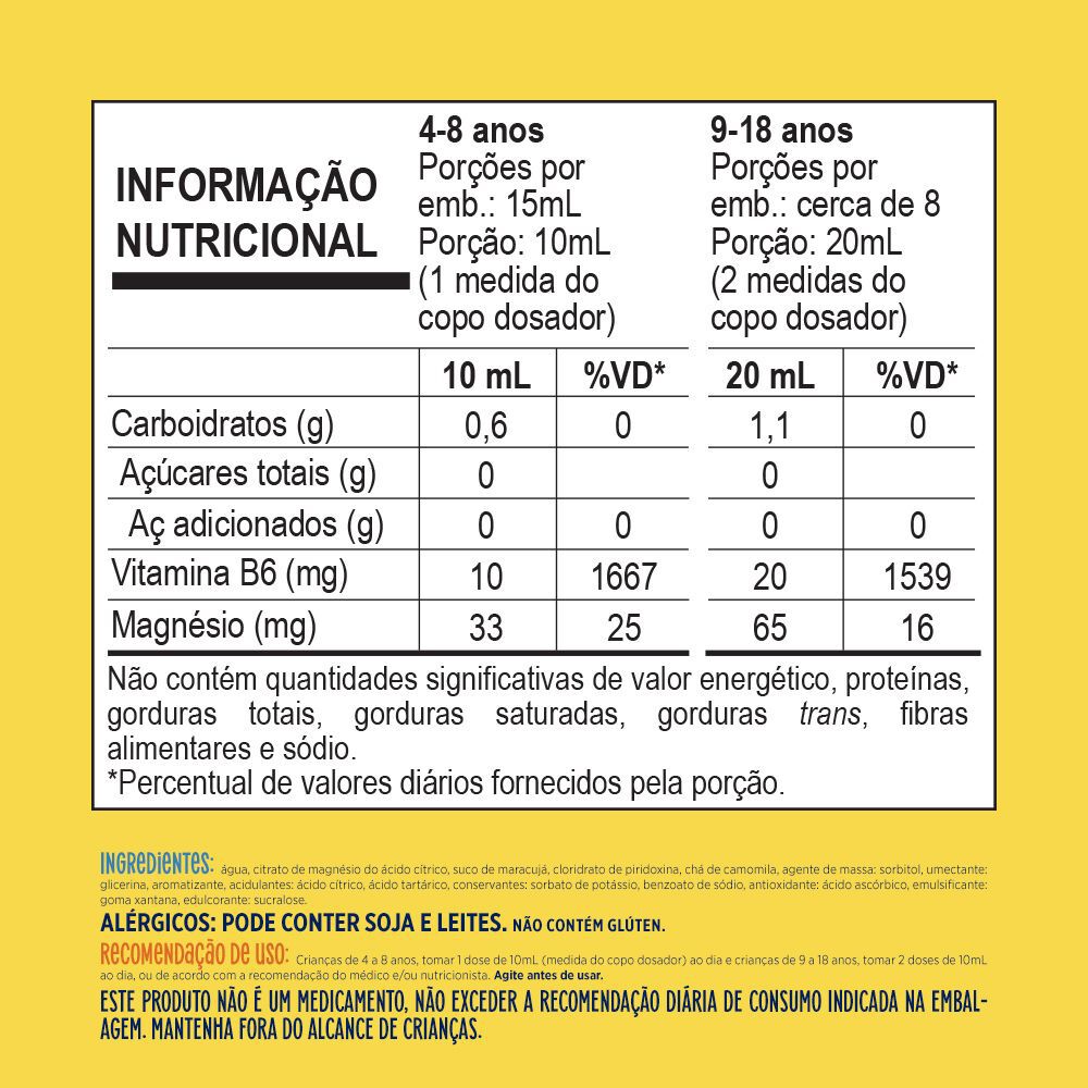 Maracugina Kids Solução Sabor Maracujá e Camomila Sem Açúcar com 150ml
