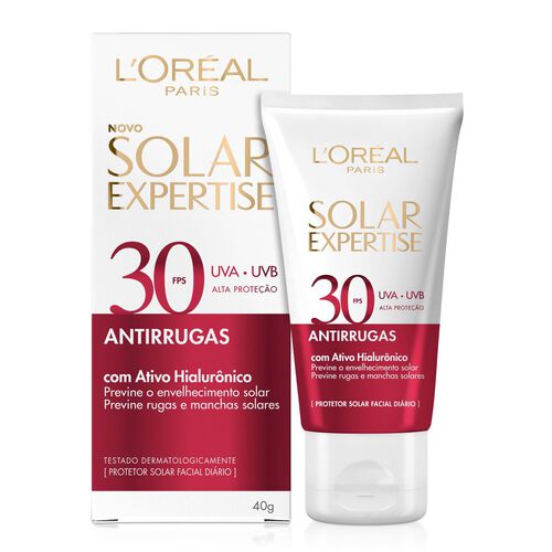 Protetor Solar Facial L'Oréal Paris Solar Expertise Antirrugas FPS 30 40g_1
