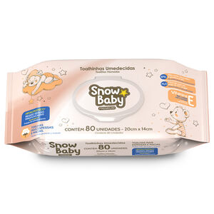 Toalha Umedecida Snow Baby Premium 80 Unidades