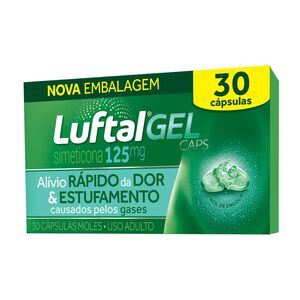 Luftal Gel Caps Simeticona 125mg 30 Cápsulas Gelatinosas