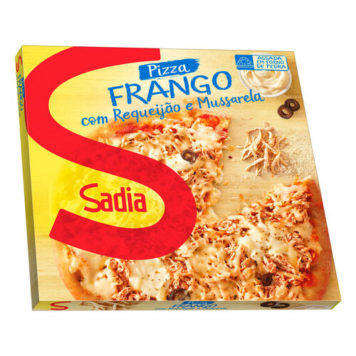 Pizza de Frango com Catupiry e Mussarela Sadia com 460g Embalagem