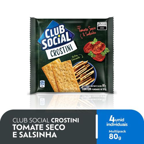 Biscoito Salgado Club Social Crostini