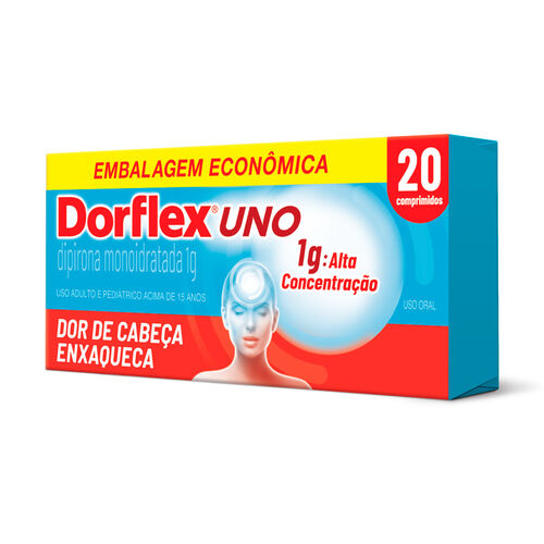 Dorflex Uno Enxaqueca Dipirona Monoidratada 1g