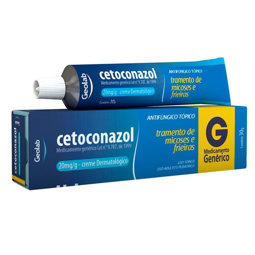 Cetoconazol 20mg/g Geolab Genérico Creme Dermatológico 30g Bisnaga