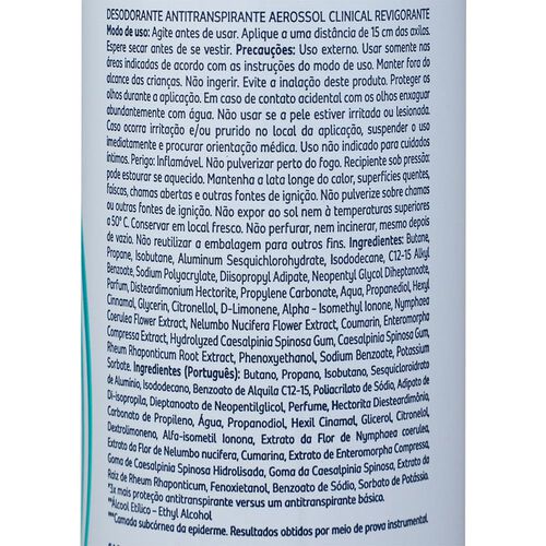 Desodorante Clinical Revig. Aerossol Antitr. Monange F. 150ml