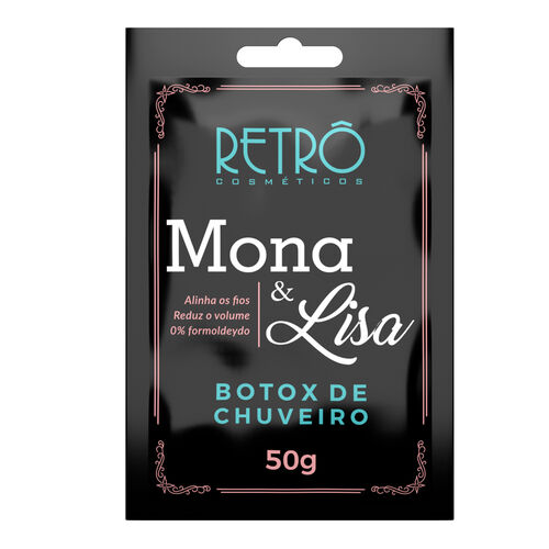 Retrô Mona & Lisa Botox Capilar de Chuveiro Sachê 50g Frente