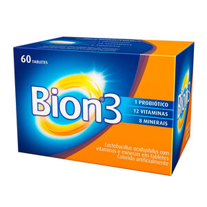 Bion3 Multivitamínico com Probióticos 60 Tabletes