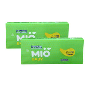 Kit 2 Algodão Mió Baby Quadrado Leve 100 Pague 85 Unidades