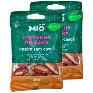 Kit 2 Castanha Do Pará Mió Inteira sem Casca 30g