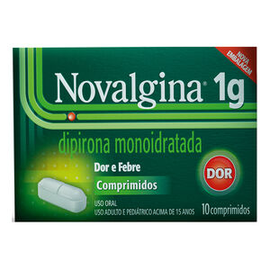 Analgésico Novalgina 1g 10 Comprimidos